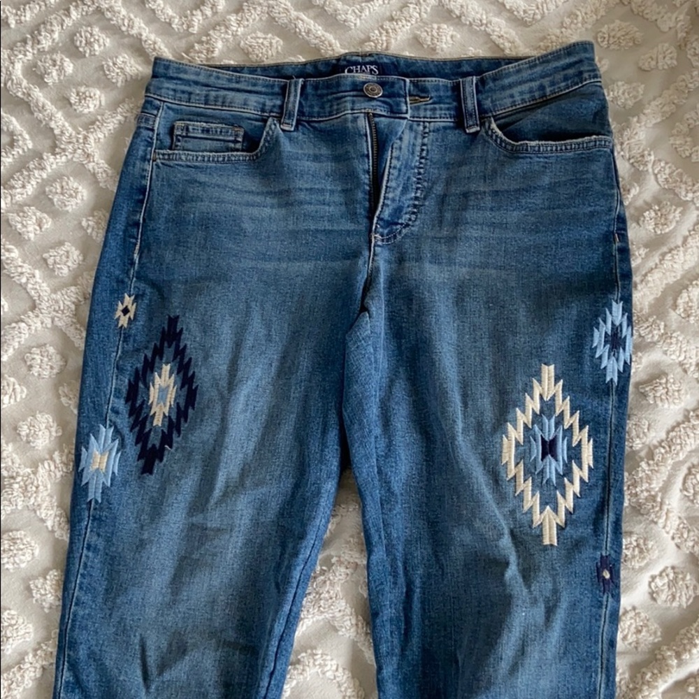 Chaps embroidered jeans